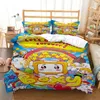 Ensembles de literie Lankybox Foxy Boxy Cute Cartoon 3D imprimé Queen Set personnalisé King Size doux et confortable