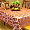 Nappe rectangulaire en dentelle d'automne, chemin de broderie, accessoires de décoration pour fête de Thanksgiving