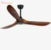 Pendant Lamps Luxury Natural Wooden Ceiling Fan Home Decorative Pendant Fan With Lamp Reversible Motor Suitable for Summer and Winter YQ240201
