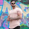 T-shirts pour hommes T-shirt de remise en forme musculaire été Athleisure entraînement à manches courtes haute qualité coton hommes gymnastique Sport chemise hauts