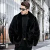 MENS FUR VINTER MEDIAL LÄNGDLÄGNINGSKRAFTEN INTEGRATED MINK FASHIVA CASURE 3RPK