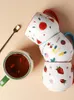 Кружки креативная клубника фрукты молоко керамическая чашка милый мультфильм завтрак маленькая кружка банка
