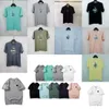 Stones Island T Shirt Tasarımcı Gömlek Yaz Erkek Giyim Nefes Alabilir Gevşek Mektup Baskı Aşıkları Sokak Moda 100% Pamuk T-Shirt