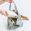 Vinatge coton lin grande capacité sacs à bandoulière pliable Portable sac à provisions supermarché environnement tissu sac femmes pochette 240127