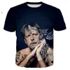 T-shirt da uomo Stampa 3D Cantante pop Renaud Schan Rock T-shirt Uomo Donna Casual Streetwear Hip Hop Abbigliamento Harajuku Top