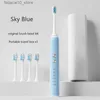 Diş Fırçası Yeni Şarj Edilebilir Electrictoothbrush Akıllı Ultrasonik Temizleyici Yetişkin Dişleri Su geçirmez Q240202