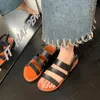 Sandalen Casual Low Heel Für Frauen Sommer Solide Schnalle Strap Damen Schuhe Gummi PU frauen Zapatos