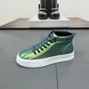 Hauts hauts Mode homme blanc vert noir marron plate-forme casual chaussures plates mocassins hommes sport marche baskets Zapatillas Hombre