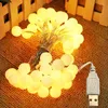 Strings USB Power 20 LED Ball Lights Wodoodporna lampka na zewnątrz choinka świąteczna przyjęcie weselne Wróżka dekoracja sznurka