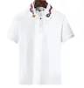 Hommes Styliste Polos Luxe Italie Hommes Vêtements À Manches Courtes Mode Casual Brodé Serpent Bee Polo D'été Pour Hommes T-Shirt