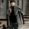 Autumn and Winter Mens Casual Designer Fur Grass Coat Fashion Thickened Warm Mink Trend KVY5