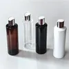 Opslag Flessen 10 stks/partij 100 ml/150 ml/200 ml/250 ml Plastic Lotion Fles Met gouden Disc Cap Essentiële Oliën Cosmetische Verpakking Shampoo