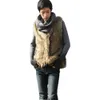 Designer Mens Fur Jacket för Autumn and Winter Trendy Imitation Vest Korean Version Slim Fit Medium Längd Personlig Camisole 71LC