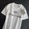 Marque Summer Designer Balenc T-shirt décontracté et femme Lettre Imprimer Manches courtes Best-seller Vêtements Hip Hop pour hommes S-XXXXXL