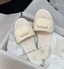 Parigi 2023 Nuovo designer di lusso Sandali da donna canale trapuntato ch Double Jelly Style Pantofole piatte da donna casual Summer Beach Donna Slides Sandali Macaron