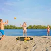 Mini jeu de volley-ball de plage, équipement de sport d'équipe en plein air sur pelouse avec 3 balles, filet de volley-ball, 4 pièces, 240119