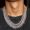 2021 Hot Selling Provence Hip Hop Style Miami Cuban Chain Gold Golverteerde ketting Moissaniet Diamond Cuban Link Chain