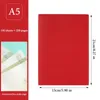 Business A5 Notebook 100 Sheets/Book Soft PU Horisontell linje Inside Page Diary Office Studie Stationer Stationer Mötesprotokoll QP-107