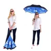 Umbrellas C-Hand Reverse Umbrellas Double Layer Inverted Umbrella Windproof Inside Out Stand Car Drop Delivery Home Garden Household S Dhkyn