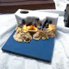 Creatieve Handgebonden Magische Kasteel Weekkalender Met Licht Bureau 3D Papier Carving Art Craft Kladblok Sticky Memo Pad decor