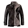 Leather Fur One Designer Piece Plush Thickening Mens Large Casual L1QX