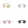 デザイナーラグジュアリージュエリーVivienenwestwoods Satellite Viviane Westwood Western Empress Dowager Double Diamond Open Ring Classic French Saturn Set Colored StoneRI