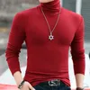 Autumn Winter Long Sleeve Tees High Collar Tee Shirt Men Oversized Tshirt Undercoat Interior Lapping Large Tight Fit Solid Top 240119