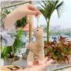 Other Festive & Party Supplies Cute Lovely Alpaca Keychains P Toy Japanese Alpacas Soft Stuffed Sheep Llama Animal Dolls Keychain Doll Dhvht