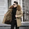 Haining Designer Winter Pie Overcoming Mens Coat Fur Inner Tank Detachable WNOS