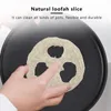 Storage Bags 4-6Cm Wide 50Pcs/Lot Natural Loofah Slice Diy Customize Soap Tools Cleaner Sponge Scrubber Facial Holder