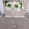 Présentoir clair Table de mariage pièce maîtresse en verre supports à fleurs pour fournitures de mariage pièce maîtresse de plomb de route de mariage en cristal pour la décoration de fête d'événement