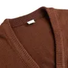 Coréen à la mode tricoté Cardigan hommes épaissi résistant au froid confortable hiver boutons solide tricoté pull hommes Cardigans tricots 240122