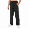 Men's Pants Mens Track Elastic Waist Zip Up Trousers Casual Athletic Wide Leg Sweatpants Joggers With Pockets