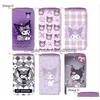 Girl Cute Kuromi Melody Mti Function Flower Print Purse Childre Accessories Big Capactiy Bag Kids Birthday Gift Drop Delivery Dh0Yl