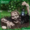 Dekorative Objekte Figuren Garten Zombie Laterne Statuen Halloween Horror Szenen Dekor Requisiten Kreative Form Rasen Scpture Drop De Dhh91