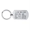 Couples Funny keychain I Love You For Who But That Dick Pussy Sure Is A Bonus Keychains Boyfriend Girlfriend Husband Wife2496