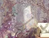 壁紙カスタム壁紙壁画手描きの熱帯ジャングルの花と鳥リビングルームテレビの背景papel de pared