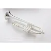 Kaluolin Stradivariutrumpet LT197S 99 Autentyczny podwójne srebrne poszycie B Flat Professional Trumpet Top Musical Instruments Brass