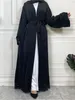 Ethnic Clothing Ramadan Open Kimono Cardigan Abaya Dubai Arabic Turkey Islam Muslim Dress Abayas For Women Caftan Marocain Robe Musulmane