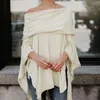 Women's Blouses Pullover Blouse Off Shoulder Top Asymmetric Overlap Solid Poncho Womens Clothing Blusas 2024 Spring Fashion Ladies