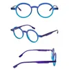 Montature per occhiali da sole Fantasia montatura per occhiali in acetato dolce per donne Occhiali da lettura Uomo Lenti ottiche Occhiali rotondi alla moda colorati alla moda