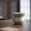 Ręcznie boląca sosna ceramiczna herbata infuzer chiński sitek herbaciany zen herbata akcesoria narzędzia filtra