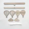 Decorative Figurines Baby Room Air Balloon Pendant Wooden Wind Chime Children Nursery Decorations Wall Tent Hanging Ornaments Dream Catcher