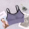 Bras Waist Tummy Shaper New Sports Bra For Women Gym Sexy Crop Top Bra Women Cotton Underwear Soft Comfort Tube Tops Female Brassiere Tops For Girls YQ240203