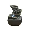 Water Fountains Indoor Tabletop Fountain With Pump Waterfall Coloured LED Lights Desk for Home Decor 240124