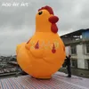 5mH (16,5 pieds) avec ventilateur en gros 2024 qualité gonflable rhubarbe poulet poule mascotte air soufflé animaux de bande dessinée pour les décorations de cour intérieure extérieure