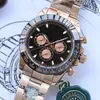 AAA Crown Logo High Quality Sapphire Mens Luxury Brand Watch Ceramics Design 40mm rostfritt stål Automatisk mekanisk klockrörelse Male Watchbox Relogio Gift