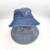 Stingy Brim Hats Kangol Cowboy Hats Summer Fashion Unisex Kangaroo Denim Bucket Hats Designer Bob Kpop Basin Hat Trend Hip Hop Cap225o