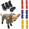 Dog Apparel Winter Warm Shoes Boots Fleece Pcs Snow Cats Pet Puppy For Dogs Chihuahua Slip Waterproof Small 4