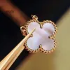 Van Clover Necklace Cleef Four Leaf Clover Neckces Necklace Vanly Ly Simple V Gold Thick Plated 18K Rose Gold Four Leaf Grass Pendant Fashion Style